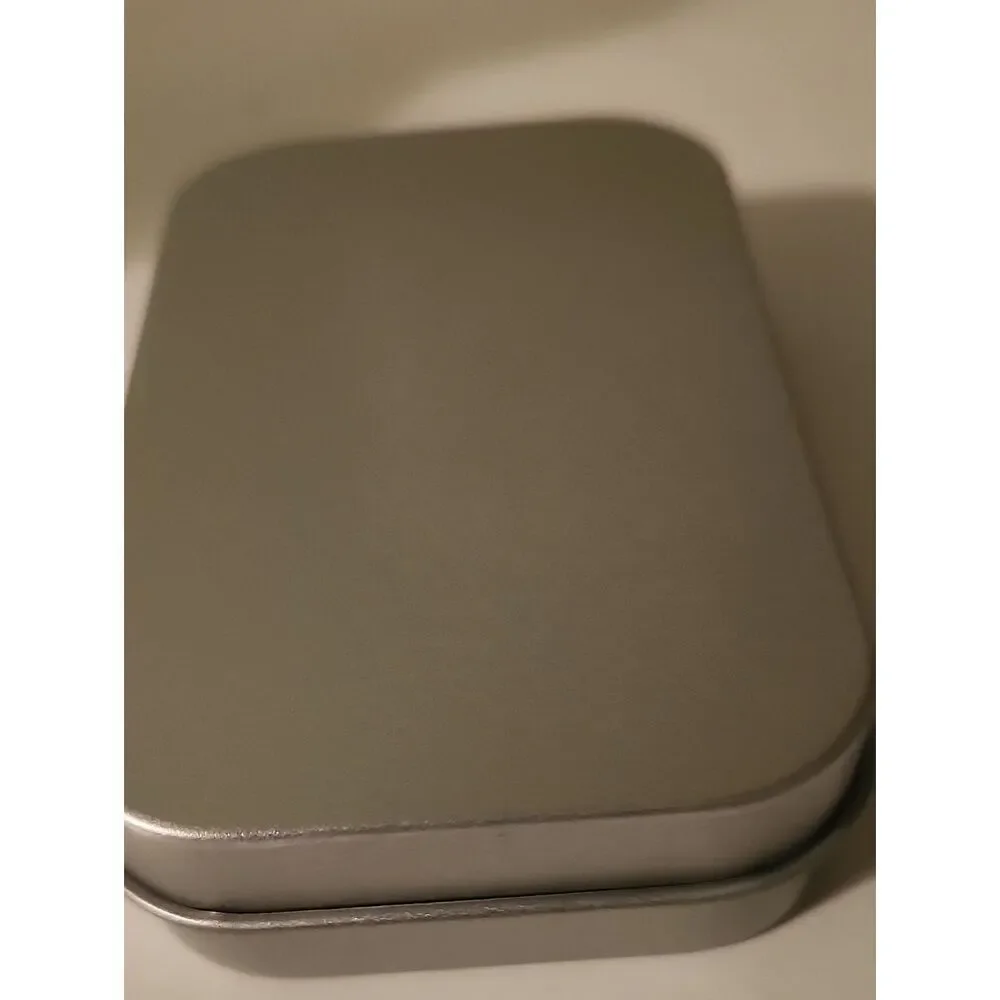 Silver Stackable Storage Hinged Boxes